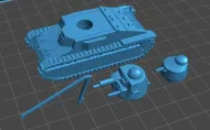 Char D1 No tail (28mm)